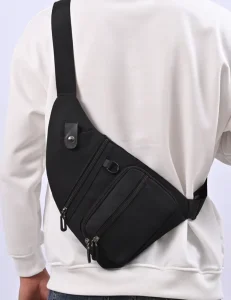 Manufacturer Fashion Oxford Sport Gym Chest Bag Water Resistant Leisure Men’s Sling Backpack Shoulder