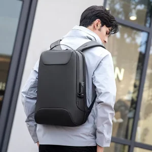 Mark Ryden Men’s Backpack Password Lock Anti theft Shoulder Bag Laptop Bag Travel Bag MR9000 B