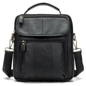 Marrant Men’s Genuine Leather Side Bags for Men Casual Shoulder Sling Crossbody Bag Men Leather Messenger Bag