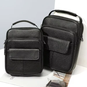 Marrant OEM ODM Factory Direct Business Casual Man Purse Genuine Leather Men Crossbody Bag Small Shoulder Messenger Bag for Men