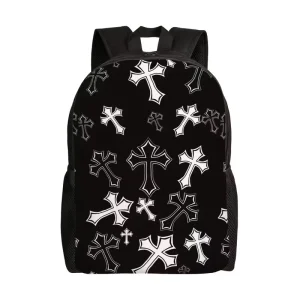 Men’ Backpack with Cross Design Custom Print Sublimation Travel Laptop Backpack Lightweight Backpack