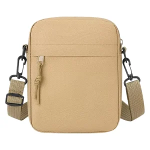 Men Bag Shoulder Crossbody Use Lightweight Solid Color Simple Bag Daily Commute Casual Light Shoulder Bag