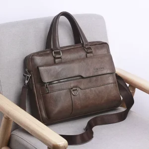 Men Briefcase Bag Business Leather Shoulder Messenger Bags Office Handbag Laptop Bags