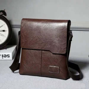 Men Classic PU Leather Business Messenger Bag Shoulder Handbag Crossbody Bag