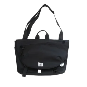 Men Crossbody Bag Large Capacity Office Laptop Messenger Bag Black