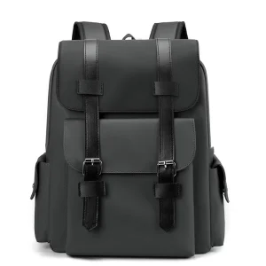 Men Custom Logo Large Capacity Travel Bag Oxford Leather Laptop Backpack Leather Backpack for Men