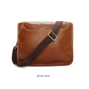 Men Genuine Leather Shoulder Bag Waterproof Shoulder Sling Crossbody Bag Classic Retro Vintage Bags