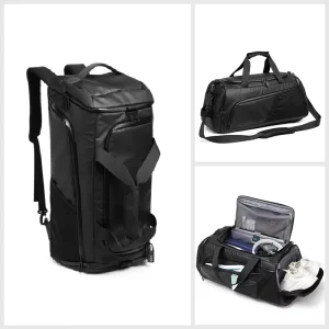 Men Gym Bags Large Capacity Training Fitness Workout Sports Backpack Dry Wet Yoga Bags Business Travel Bag With Shoes Pouch