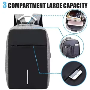 Men Laptop Backpacks Waterproof Custom Travel Business Computer Bag Laptop Backpack With USB Charging