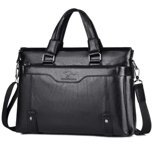 Men Laptop Bag PU Leather Computer Office Shoulder Bag Men S Bag Handbag Leather Briefcase Laptop Business for Men Top