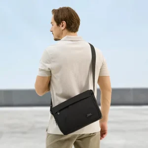 Men Large Waterproof Sling Bag Nylon Crossbody Chest Shoulder Pack Anti Theft Daily Commute Outdoor Sports Travel