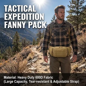 Men Multifunctional Tactical Waist Bag Portable Invisible Waist Used Durable Oxford Accessories Outdoor Riding Storage Bag