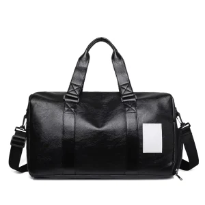 Men PU Travel Bags Waterproof Independent Shoe Warehouse Gym Fitness Sport Portable Travelling Luggage Male Bag