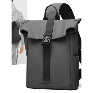 Men Waterproof Chest Shoulder Bag Business Crossbody Sling Bag For Tablet Stylish Vintage Casual Chest Pack