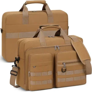 Men’s 17.3 Inch Waterproof Polyester Laptop Briefcase Large Capacity Portfolio Design