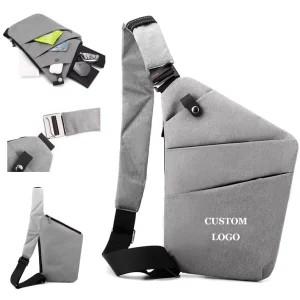 Men’s Anti Theft Chest Bag Single Shoulder Sports Storage Crossbody Sling Multifunctional Outdoor Grab Bag for Men