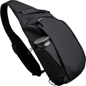 Men’s Anti-Theft Close-Fitting Gun Bag Triangle Casual Style with Left and Right Crossbody Closure Zipper Type