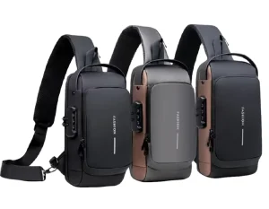 Men’s Anti-Theft Outdoor Pocket Tactical Chest Bag Neoprene Waterproof Oxford Zipper Multifunctional Single Shoulder