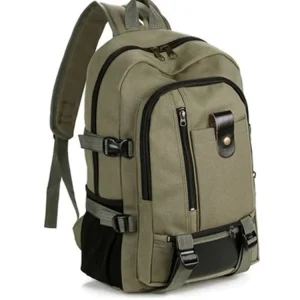 Men’s Backpack Casual Travel Canvas Backpack Large Capacity Laptop Backpack
