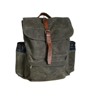 Men’s Backpacks Vintage Mens Wax Canvas Backpack Fashion Men’s Travel Rucksack