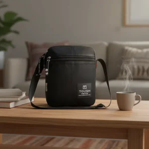 Men’s Black Shoulder Bag Premium Design Versatile Crossbody Bag