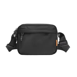 Men’s Black Waterproof Nylon Chest Bag Single Shoulder Crossbody Mobile Phone Fashion Style Custom Logo Men’s Messenger Bags