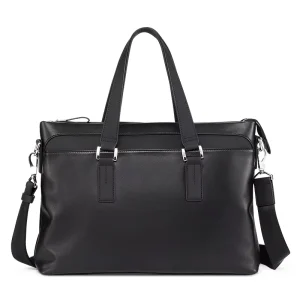 Men’s Briefcase Leather Handbag Men’s Business Large Capacity Computer Bag Casual Shoulder Crossbody Bag Fashion
