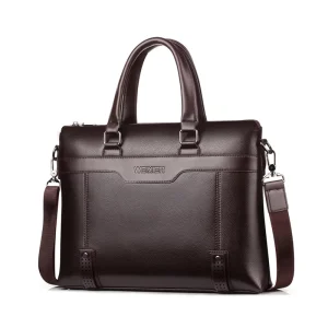 Men’s Briefcases Business Laptop Handbags Crossbody Shoulder Bag PU Leather Bags Men Briefcase
