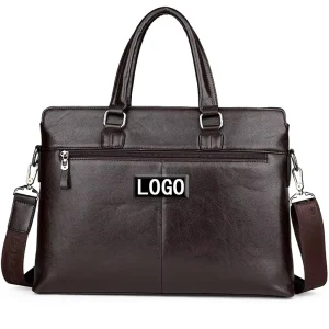 Men’s Briefcases Casual PU Leather Briefcases for Lawyers Briefcase