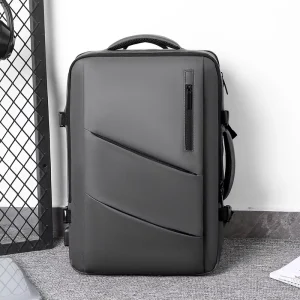 Men’s Business Backpack Expandable 20 35L Polyester Zipper Closure 15.6 Inch Laptop Bag for Business Travel
