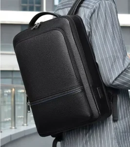 Men’s Business Backpack High-end Multi-functional Top Layer Cowhide Computer Bag Travel Backpack