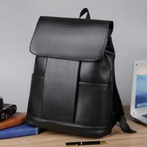 Men’s Business Backpack Large Capacity Lightweight Anti Theft Waterproof Polyester Lining Fashion Travel Bag