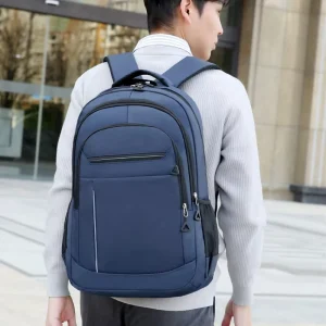 Men’s Business Backpack Large Capacity Oxford Simple Computer Bag Lightweight Outdoor Sports Backpack