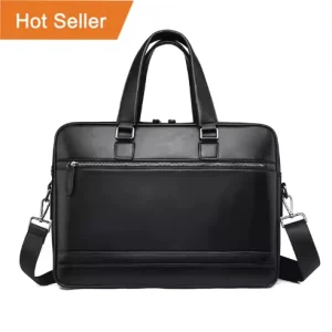 Men’s Business Briefcase High Quality New Retro Large Capacity Waterproof PU Leather Bag