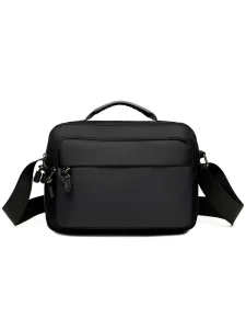 Men’s Business Briefcase Single Shoulder Crossbody Bags Durable Message Bag for Short Business Trip