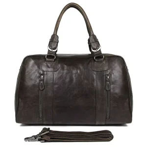 Men’s Business Duffle Travel Leather Bags Handbags Shoulder Messenger Travel Large Capacity Luggage Bags Suitcase Organizer