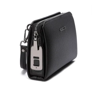 Men’s Business Grade Anti Theft Handbag Premium Luxury Men Clutch Bag with Fingerprint Lock