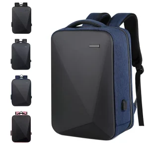 Men’s Business Laptop Backpack Oxford Polyester Zipper Anti splash Breathable Air Cushion Strap 36-55L Large
