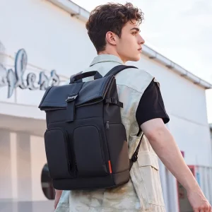 Men’s Business Laptop Backpack Water-resistant Oxford Cloth Large Capacity