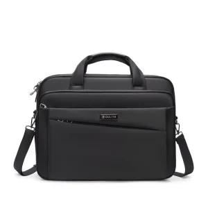 Men’s Business Laptop Bag 16 Inch Waterproof Portable Lightweight Hard Briefcase Crossbody Multi-Compartment Shoulder Strap