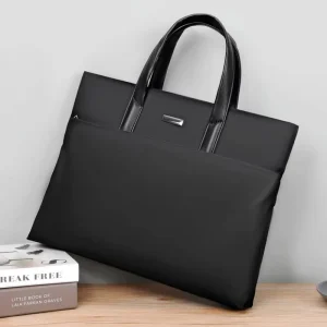 Men’s Business Laptop Briefcase Oxford Modern Lightweight Large Capacity Crossbody Shoulder Bag Wear Resistant Shockproof Casual