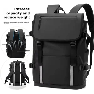 Men’s Business Laptop Travel Backpack Waterproof Polyester Lining