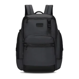 Men’s Business Large Capacity Commuting Laptop Backpack 15.6inch Denim Polyester Lining Stylish Casual for College Students