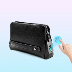 Men’s Business Leather Bags Designer Hand Bag Best Brands Handbags Customized Luxury Fingerprint Lock Hand Bags for Men Leather