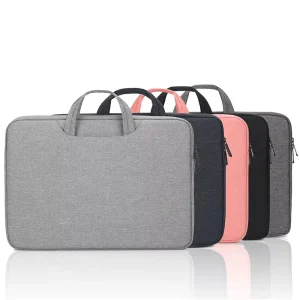 Men’s Business Leisure Portable Laptop Sleeves Large Polyester Computer Bags with Handle Elegant Cover