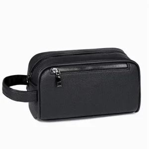 Men’s Business Soft PU Leather Clutch Bag Waterproof Lightweight Large Capacity Multi Card Slot Phone Bag Wallet
