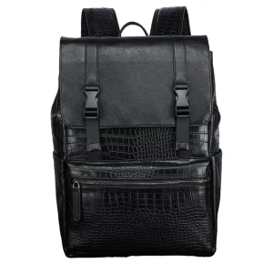 Men’s Business Travel Computer Bag Large Capacity Casual Fashion Backpack Waterproof with Zipper Closure