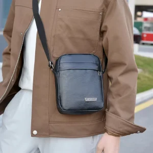 Men’s Business Travel Shoulder Bag Casual Crossbody Bag Can Hold Mobile Phones Tissues