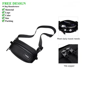 Men’s Business Water Resistant Crossbody Bag Casual Large Capacity Organizer 3D Men’s Shoulder Bag