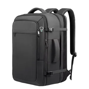 Men’s Business Waterproof Backpack Expandable Laptop Bag Casual Travel Backpack